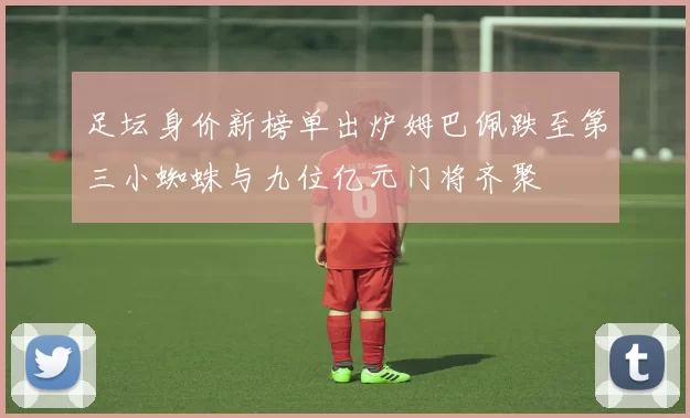 足坛身价新榜单出炉姆巴佩跌至第三小蜘蛛与九位亿元门将齐聚